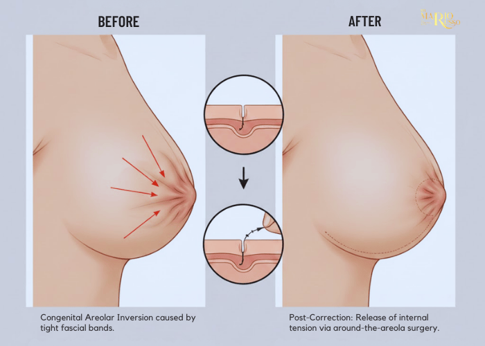 Areola Reduction Before and After