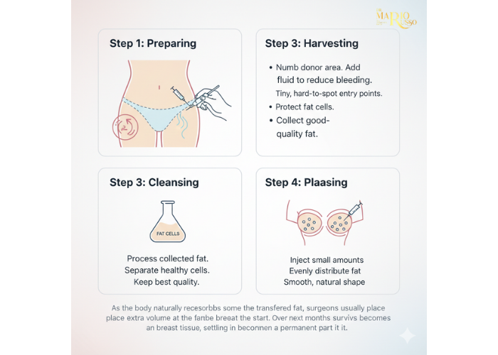 4 step Fat transfer process